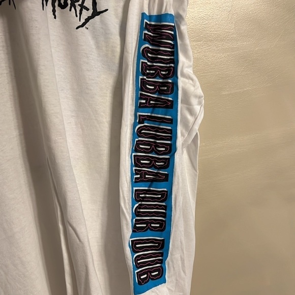 Rick And Morty Adult Swim Graphic Screen T-Shirt Long Sleeve White Size M NWOT - Picture 5 of 6